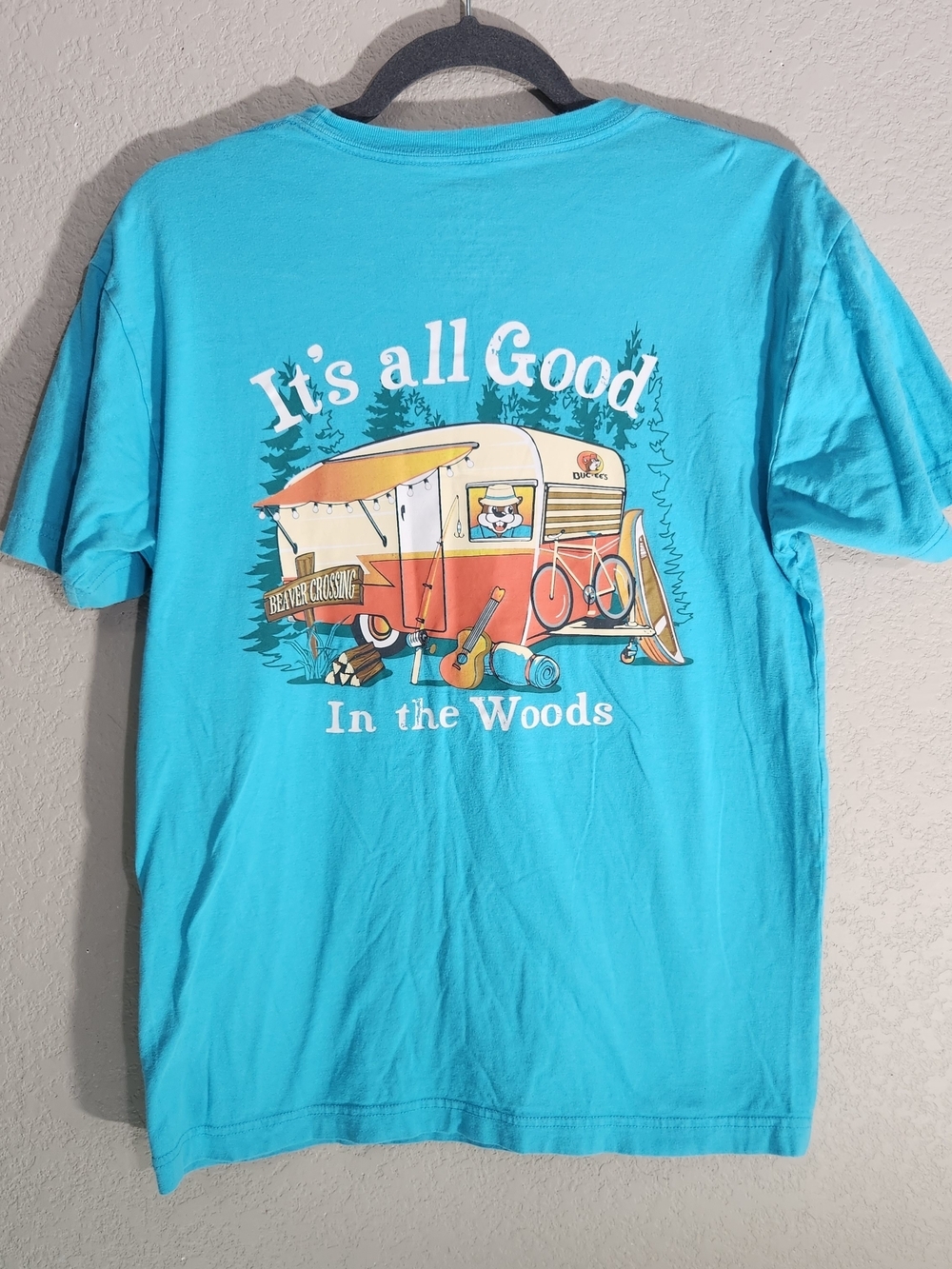 It's All Good In the Woods Graphic Tee - Turquoise